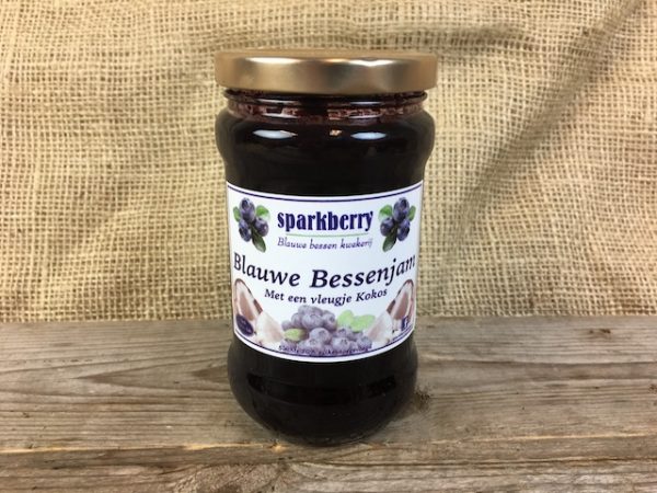 Blauwe Bessenjamkokos